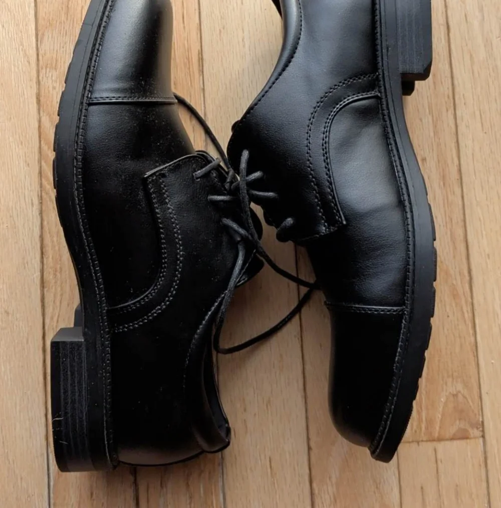 Dexter Comfort memory foam Black Oxfords men's shoes Size 9W